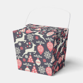 Caja Para Regalos Vintage Retro Navidad vacaciones