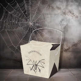 Caja Para Regalos Vintage Skeletal Bat Halloween