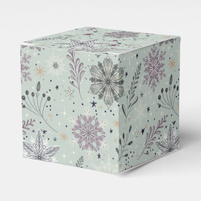 Caja Para Regalos Vintage Snow (Costado Anverso)