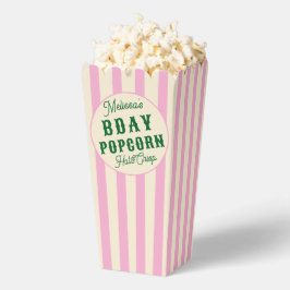 Caja Para Regalos Vintage Special Event Theatre Movie Popcorn Pink