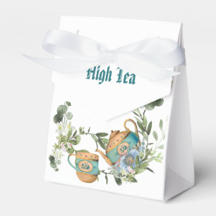 Caja Para Regalos Vintage Teapot Floral Tarde Tea Birday Party