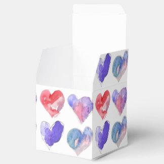 Caja Para Regalos Violet Aqua Pink Hearts 5 Paper Box
