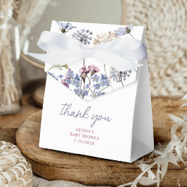 Caja Para Regalos Violet Vintage Wildflower Baby Shower