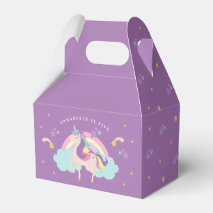 Caja Para Regalos Violeta  Cortar unicornio arcoiris personalizado