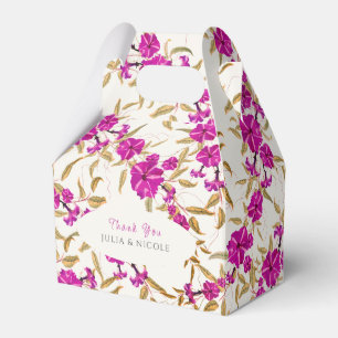 Caja Para Regalos Violeta Flor de Enredadera Trompeta Silvestre Jard