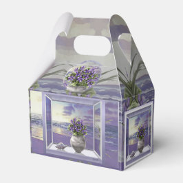 Caja Para Regalos violetas en tarro lunar