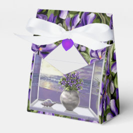 Caja Para Regalos violetas en tarro lunar