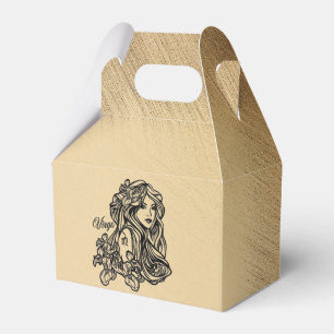 Caja Para Regalos Virgo Zodiaco con Aspecto Antiguo