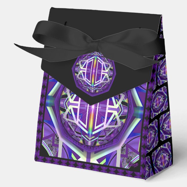 Caja Para Regalos W3 Púrpura (Anverso)