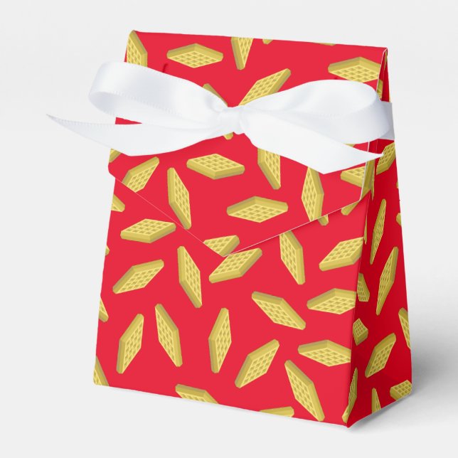 Caja Para Regalos Waffle Cute Breakfast Brunch Niños 1er cumpleaños (Front Side)