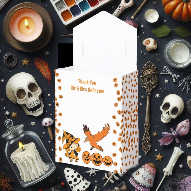 Caja Para Regalos Wandering Witch Fiesta Halloween Raven Birthday Fu (Wandering Witch Party Halloween Raven Birthday Fun Favor Boxes)