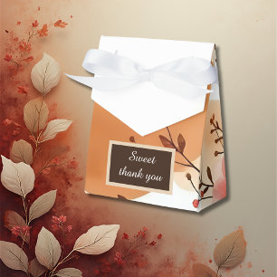 Caja Para Regalos Warm Peach Boho Florals