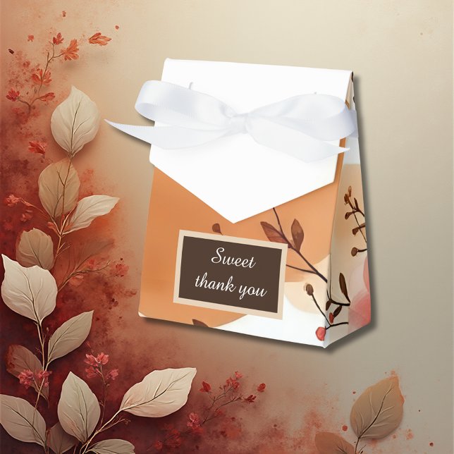 Caja Para Regalos Warm Peach Boho Florals (Subido por el creador)