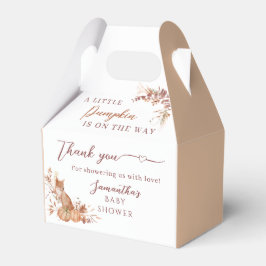 Caja Para Regalos Warm Woodland Fox Pumpkin Thank You