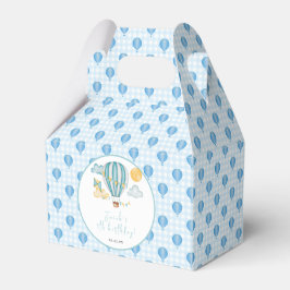 Caja Para Regalos Watercolo Hot Air Balloon Kid 5Cumpleaños Party
