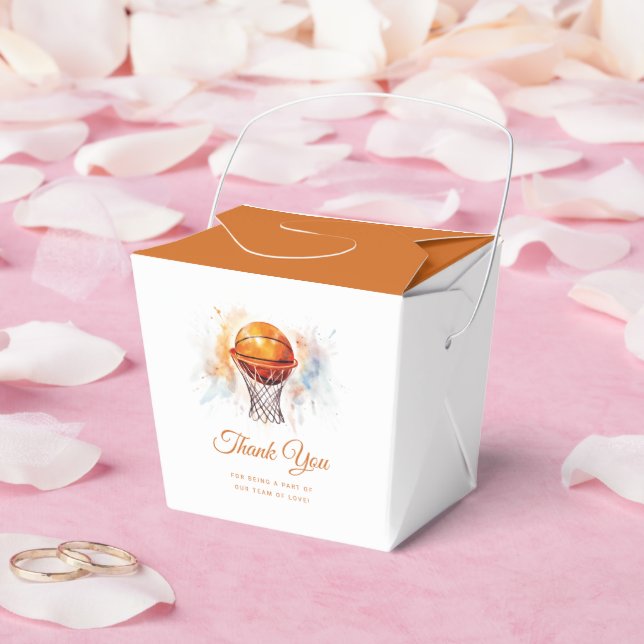 Caja Para Regalos Watercolor Basketball Baby Shower (Boda)