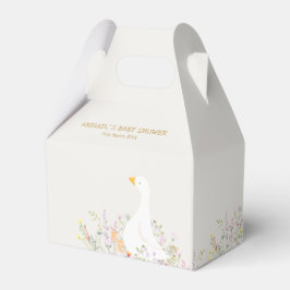 Caja Para Regalos Watercolor Goose Wildflower Baby Shower