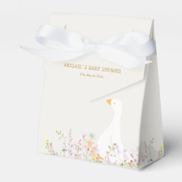 Caja Para Regalos Watercolor Goose Wildflower Baby Shower