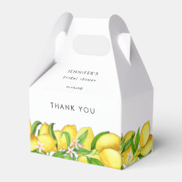 Caja Para Regalos Watercolor Lemon Bridal Shower