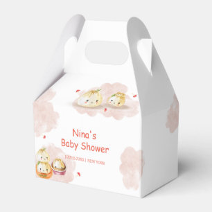 Caja Para Regalos Watercolor Little Dumpling Mushroom Baby Shower
