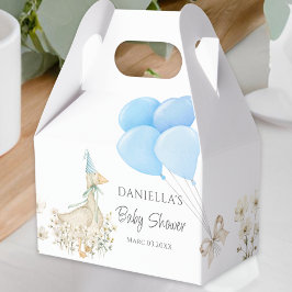 Caja Para Regalos Watercolor Little Goose Boy Baby Shower