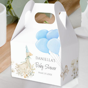 Caja Para Regalos Watercolor Little Goose Boy Baby Shower