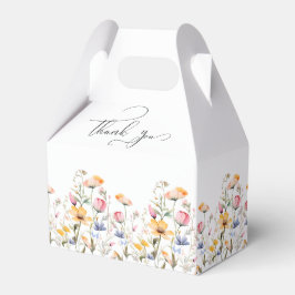 Caja Para Regalos Watercolor Meadow Wildflower Gracias Boda