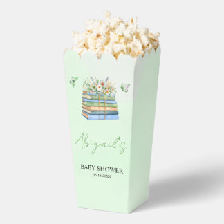 Caja Para Regalos Watercolor New Chapter Begins green baby shower