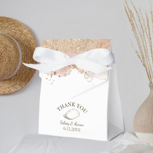 Caja Para Regalos Watercolor Oyster Pearl Beach Wedding