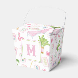 Caja Para Regalos Watercolor Palm Beach Mahjong