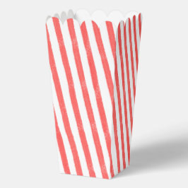 Caja Para Regalos Watercolor Red Stripe popcorn