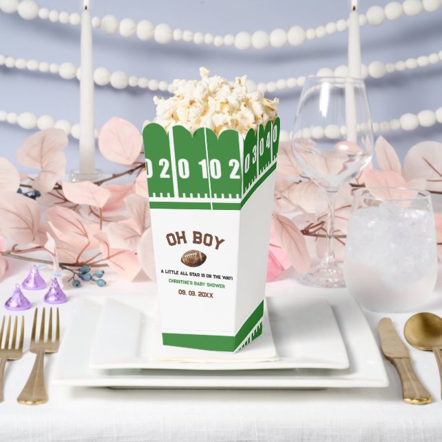 Caja Para Regalos Watercolor Sport Football Baby Shower (Boda)