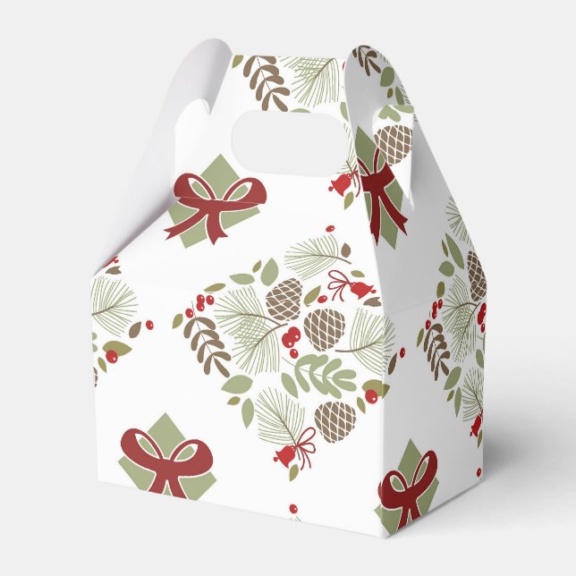 Caja Para Regalos Weihnachten, elegant, Winter. Geschenkschachtel (Reverso)