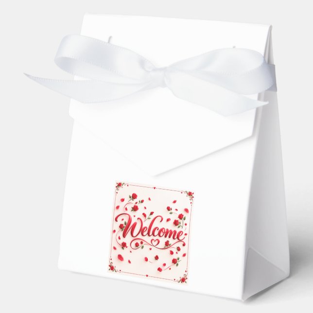 Caja Para Regalos Welcome  (Anverso)