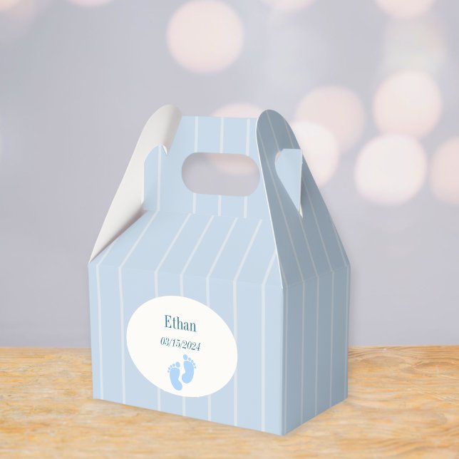 Caja Para Regalos welcome favors,baby shower gathering.,blue square  (Subido por el creador)