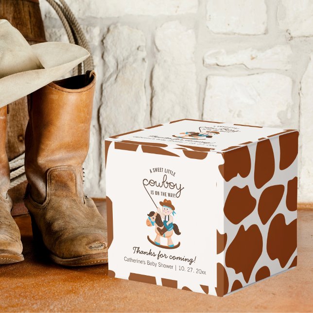 Caja Para Regalos Western Cowboy Rocke Horse Boy Baby Shower (Subido por el creador)