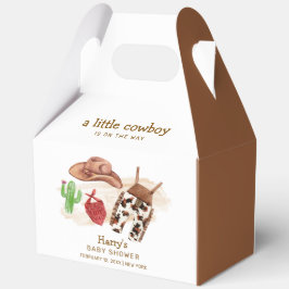 Caja Para Regalos Western Modern Desert Cactus Cowboy Baby Shower