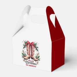Caja Para Regalos Western Theme Howdy Christmas Cowgirl Boots