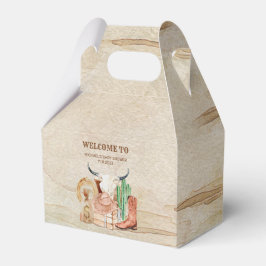 Caja Para Regalos Western Theme Little Cowboy