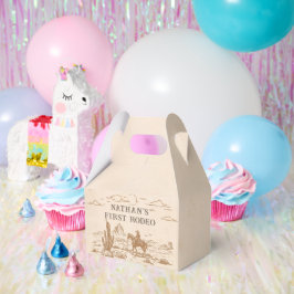Caja Para Regalos Western Vintage Rodeo Birthday