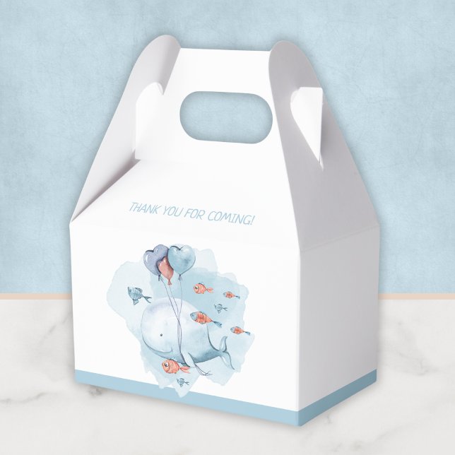 Caja Para Regalos Whale Baby Shower Gracias (Whale Baby Shower Thank You Favor Boxes
)