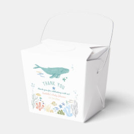 Caja Para Regalos Whale Under the Sea Baby Shower Gracias