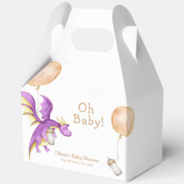 Caja Para Regalos Whimsical Balloon Fairy Dragon Botsuana Baby Showe