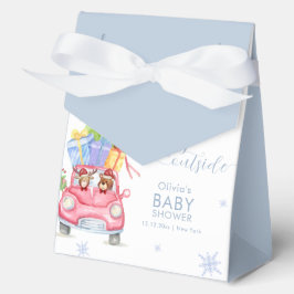 Caja Para Regalos Whimsical Cold Outside Reindeer Bear Baby Shower
