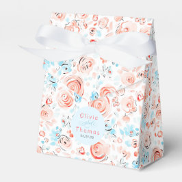 Caja Para Regalos Whimsical Cute Hand Drawn Pastel Flowers Wedding