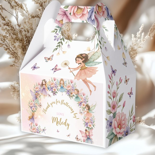 Caja Para Regalos Whimsical flower fairy garden birthday (Subido por el creador)