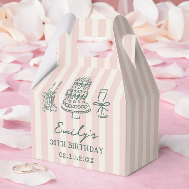 Caja Para Regalos Whimsical Funky Quirky 30th Birthday Party (Boda)