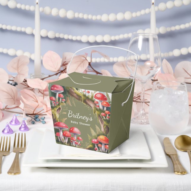 Caja Para Regalos Whimsical Mushroom Baby Shower (Boda)
