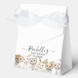 Caja Para Regalos Whimsical Pajama Animals: Soft Pastel Party Accent