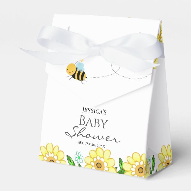 Caja Para Regalos Whimsical Sweet Honey Bee Baby Shower (Front Side)